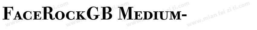 FaceRockGB Medium字体转换